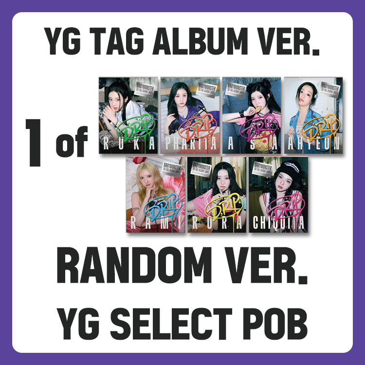 YG Tag Album Ver.] BABYMONSTER - 1st Full Album [ DRIP ] | Shopee