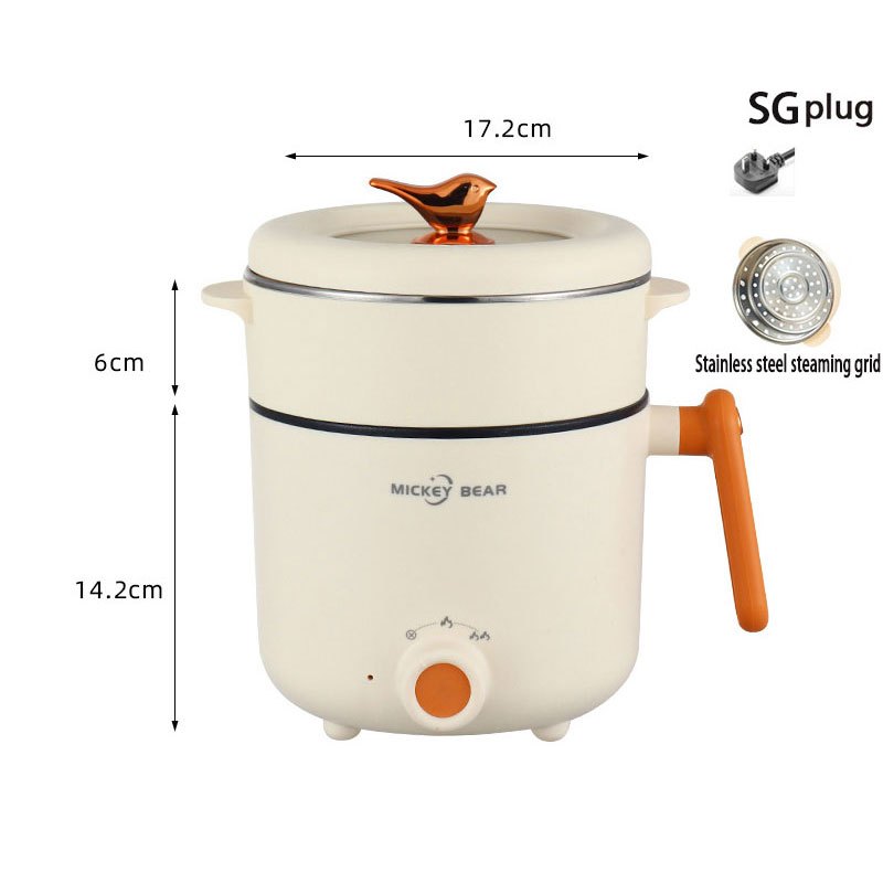 Electric Cooking Machine Household Hot Pot Single Double Layer Multifunction Rice Cooker Non stick Pan
