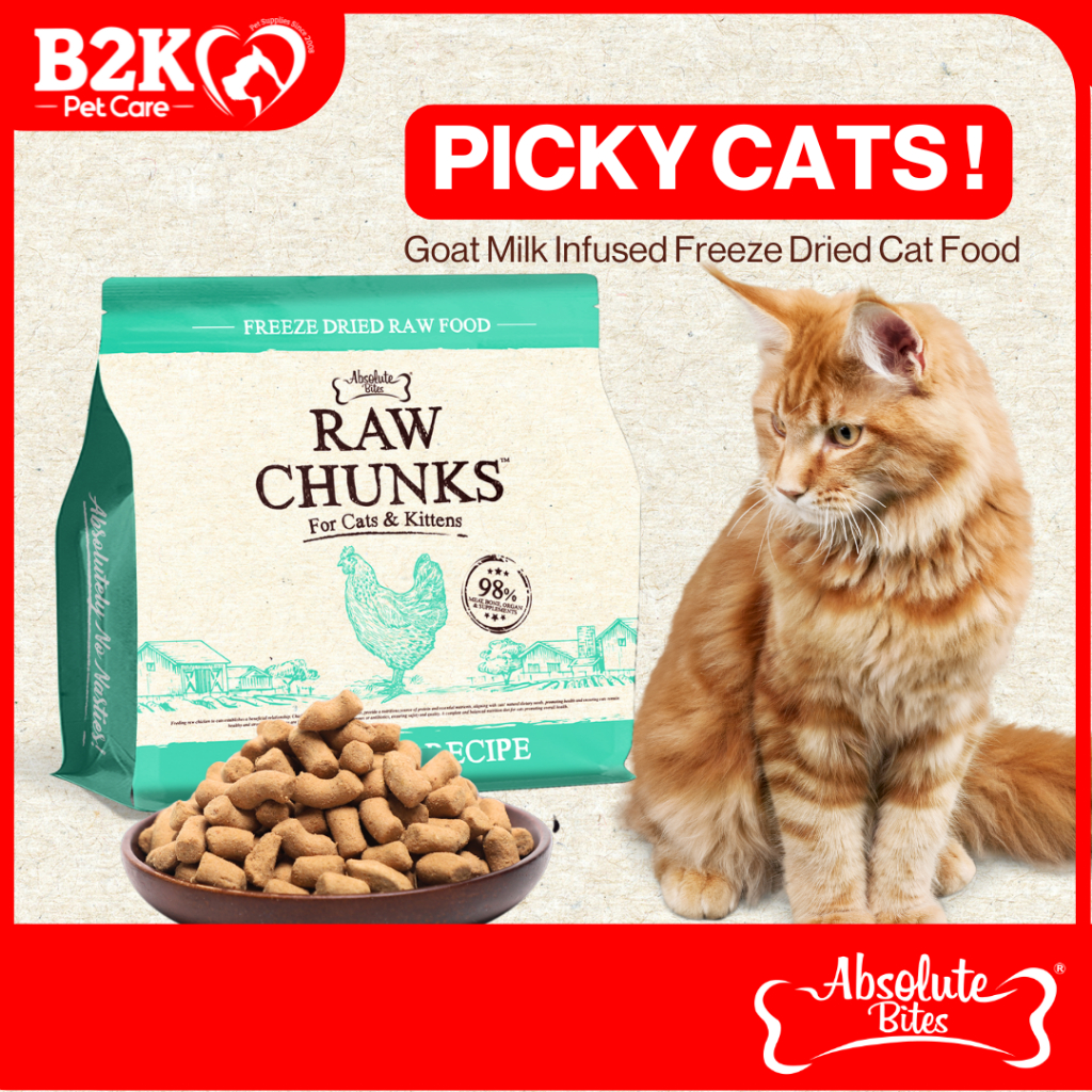 Absolute Bites Raw Chunk Freeze Dried Raw Cat Food / Freeze Dried Cat