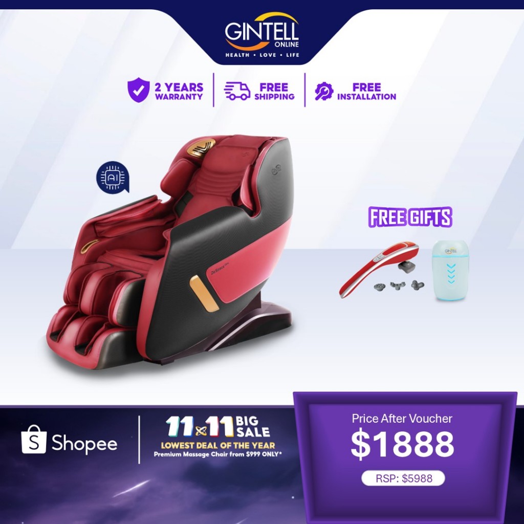 GINTELL DeSpace Care Massage Chair Shopee Singapore