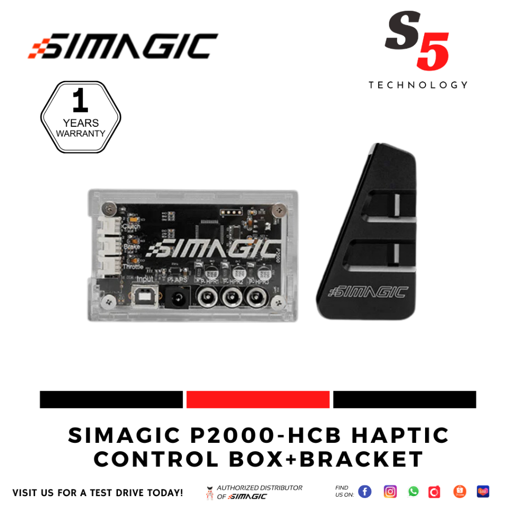 SIMAGIC P2000-HCB Haptic Control Box+Bracket /simagic pro pedals / sim ...
