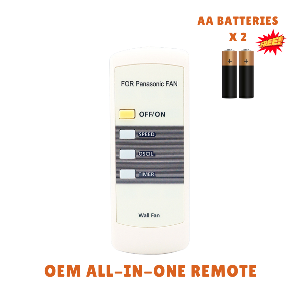 [FREE BATTERIES] KDK Wall Fan Remote Control - for M40MS, KC4GR, M40M ...