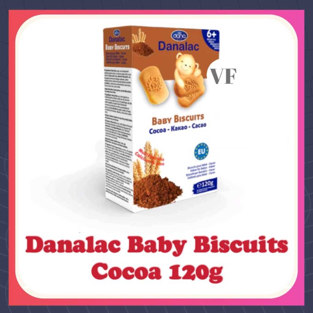 Danalac Organic Baby Cereal Rice (Sugar Free) Baby Biscuits 6m+ - Main Image