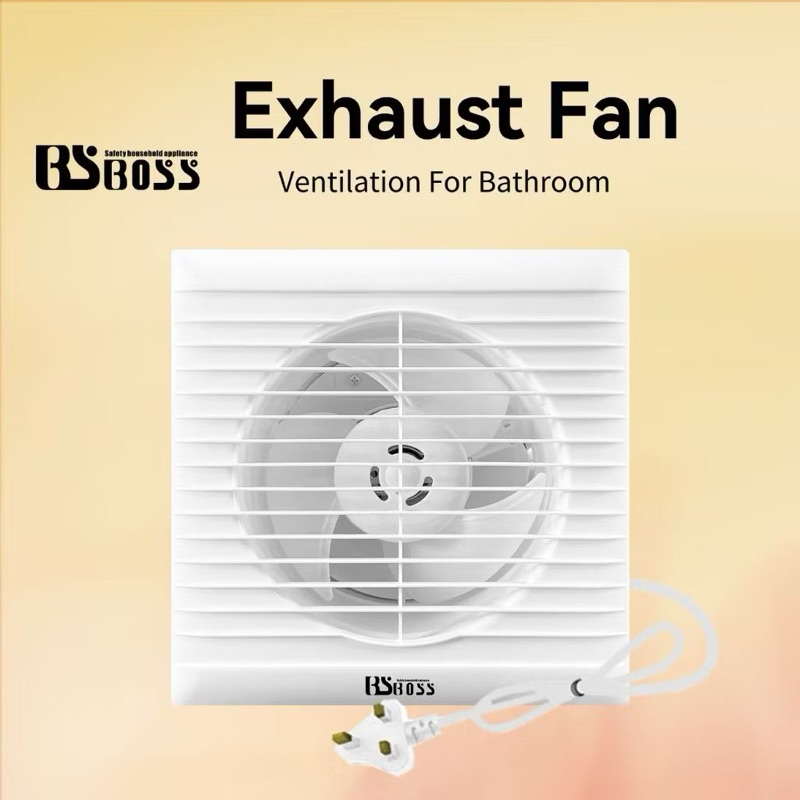 Bathroom Wall Type Bath Exhaust Fan 4" inch / 6 ''inch / 8 " inch / BSboss Brand | Shopee Singapore