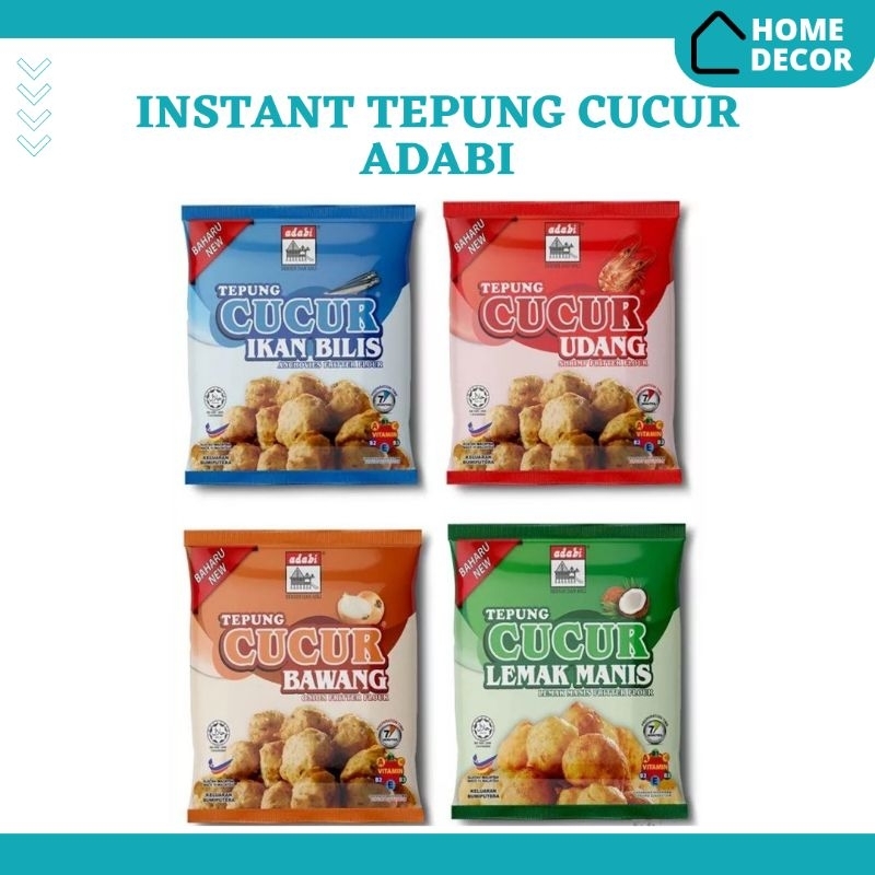Instant Tepung Cucur Adabi 200g Cucur Powder Assorted Flavour Halal ...