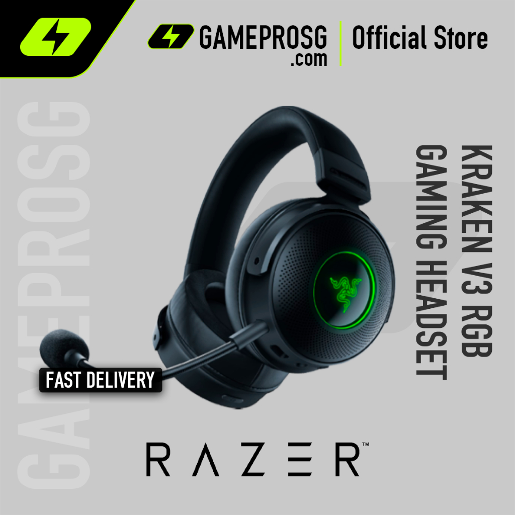 Razer Kraken V3 Wired 7.1 Surround Sound Gaming Headset for PC with ...