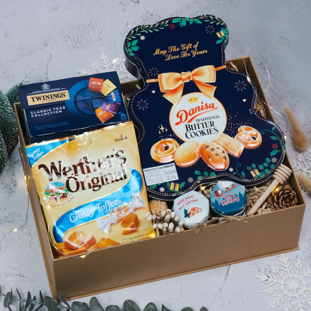 HoneySpree Winter Whimsy Box Perfect Christmas Gift Holiday Treats Snacks Festive Gift Idea