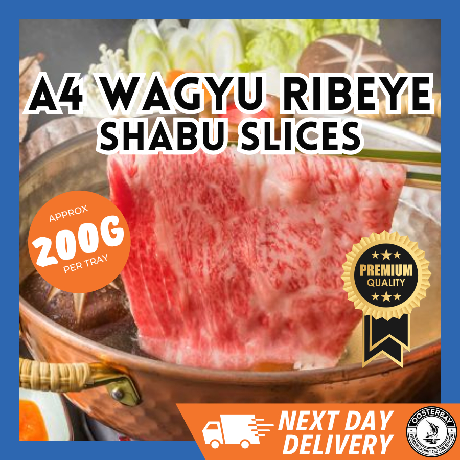 【OOSTERBAY】A4 Wagyu Rib Eye Shabu Slices 2mm (200g) | Shopee Singapore