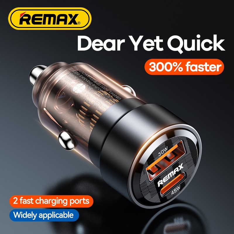 REMAX RCC-358/360 Super Fast Car Charger Adapter – 30W/75W PD & QC ...