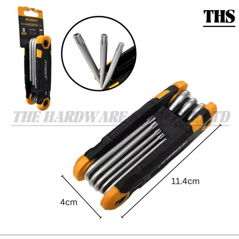retaW ALLEN セット R'Deer FOLDING ALLEN KEY SET Hex /Star MM TORX Pocket Wrench