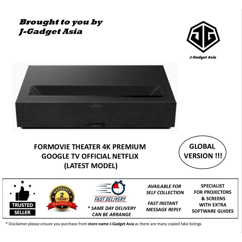 Formovie Theater Premium 4K Google TV with official Netflix Triple