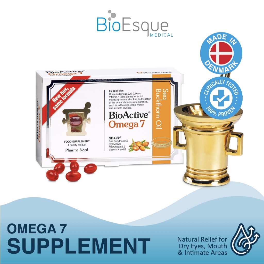 Bio-Active Omega 7, Combat Dryness Supplement (60 capsules) | Shopee ...