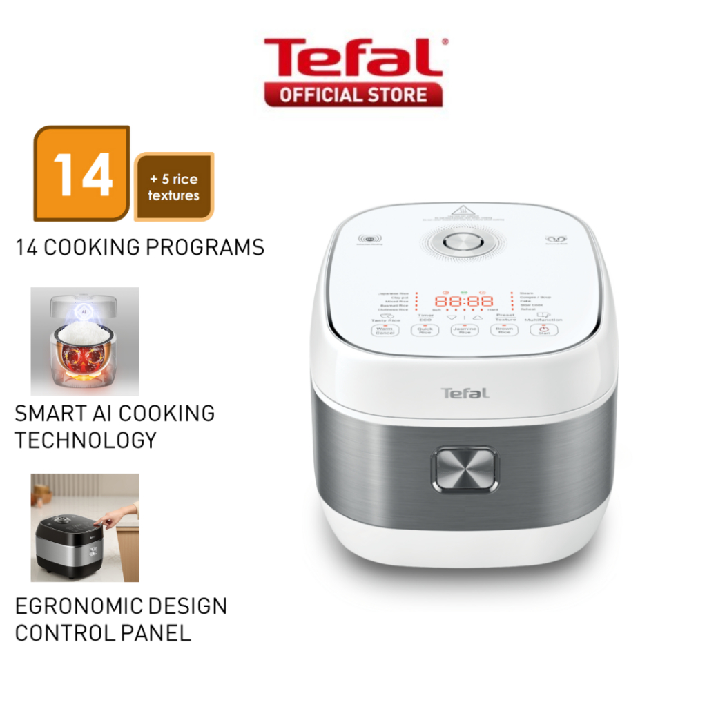 Tefal Rice Master Induction Fuzzy Logic Rice Cooker 1.5L RK8131 – 14 ...