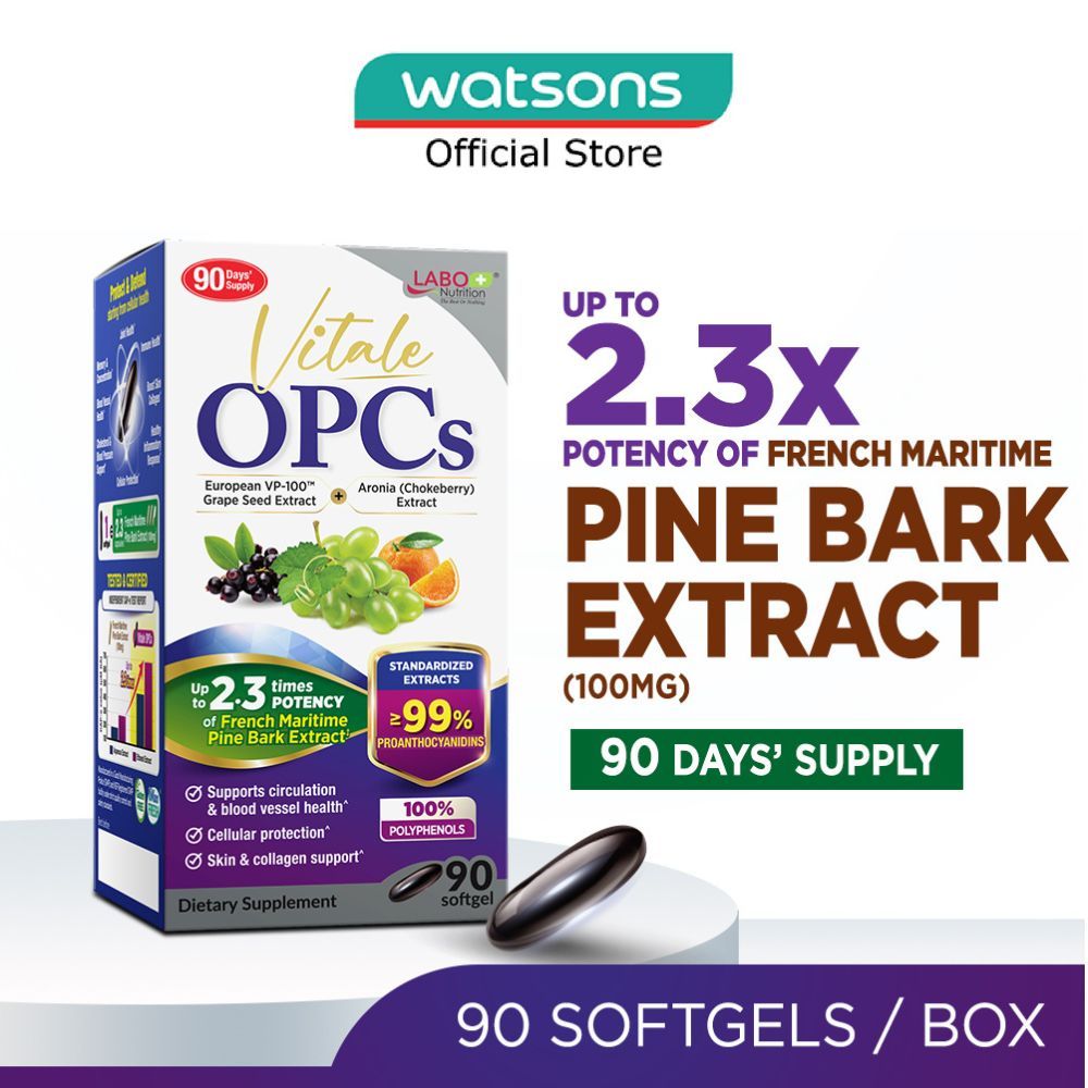 LABO NUTRITION Vitale OPCs Dietary Supplement Softgel 90s | Shopee ...