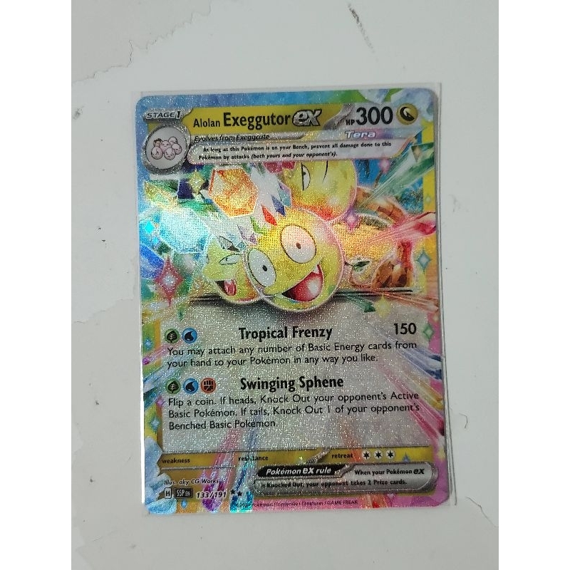 Pokemon alolan exeggutor ex surging sparks card | Shopee Singapore