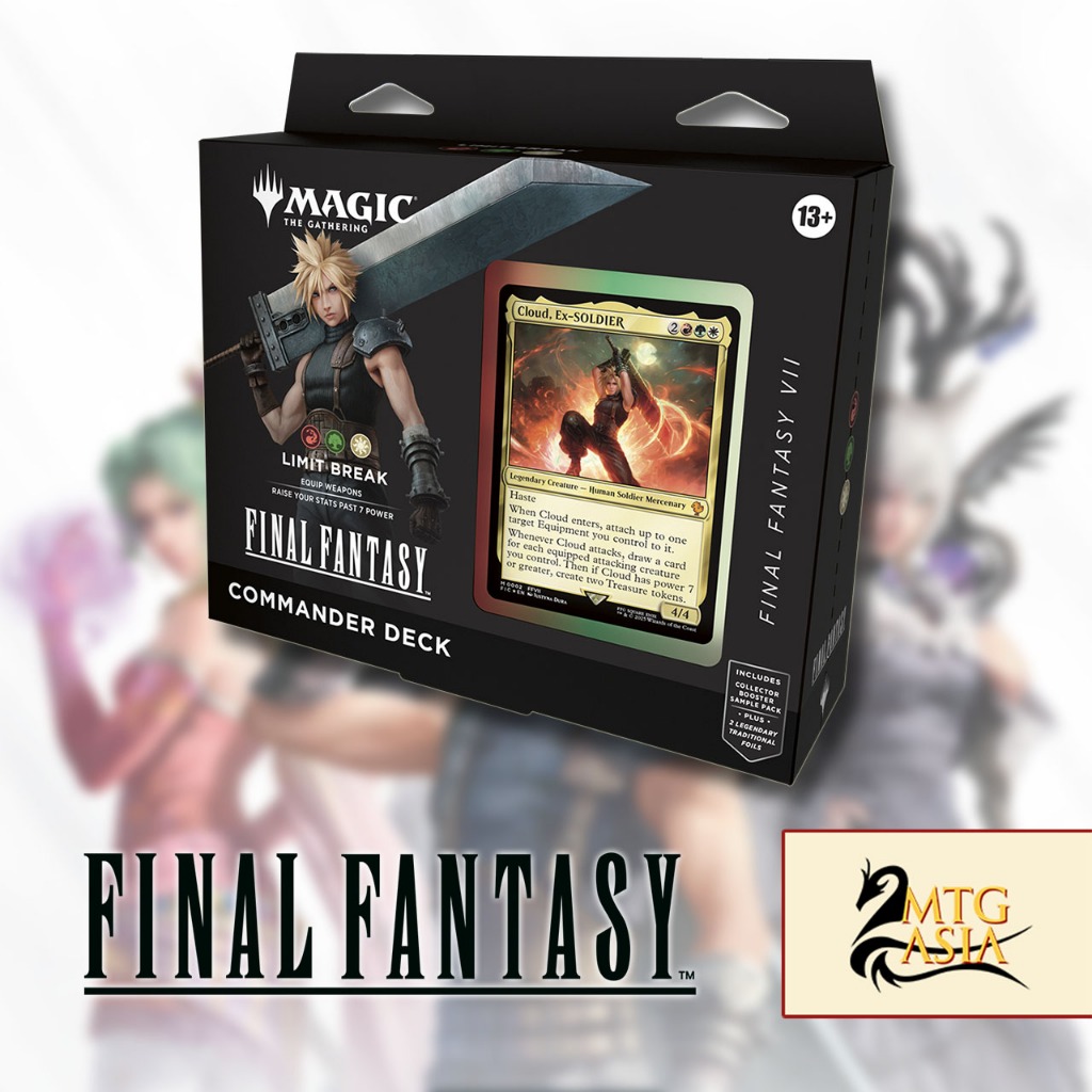final fantasy limit break mtg - VII Commander Deck FINAL FANTASY fans can experience the games featured for each deck in a whole new way Got the Limit Break Holiday