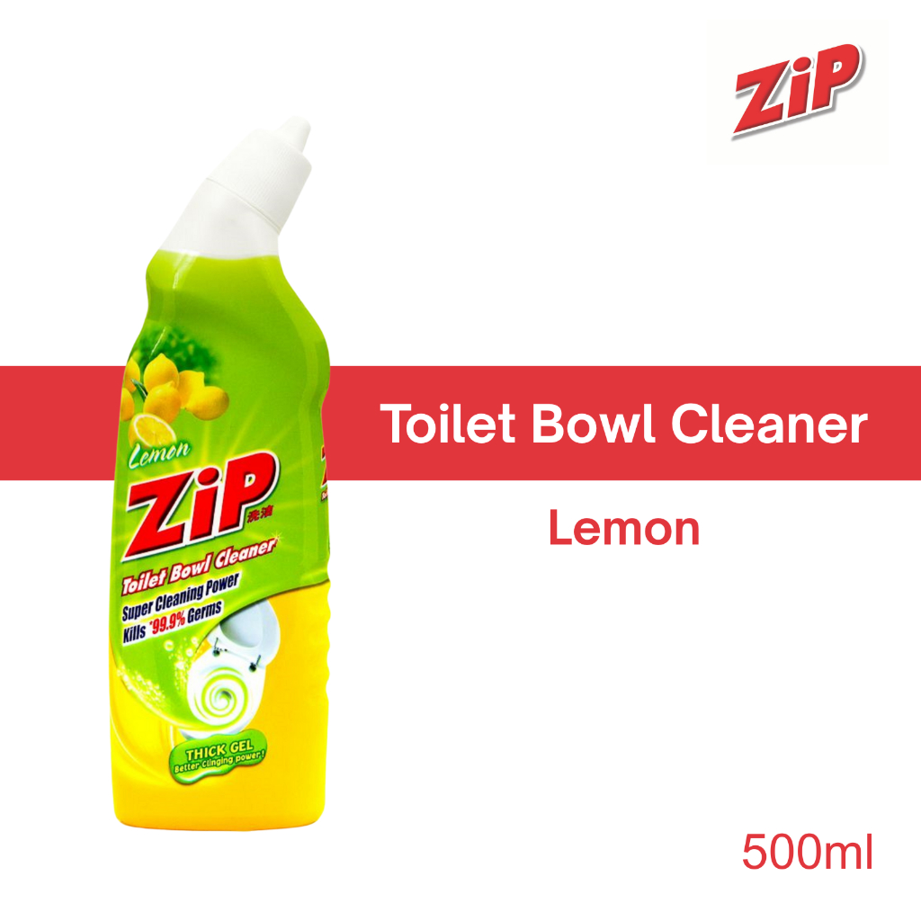 Zip Toilet Bowl Cleaner 500ml - Lemon | Shopee Singapore
