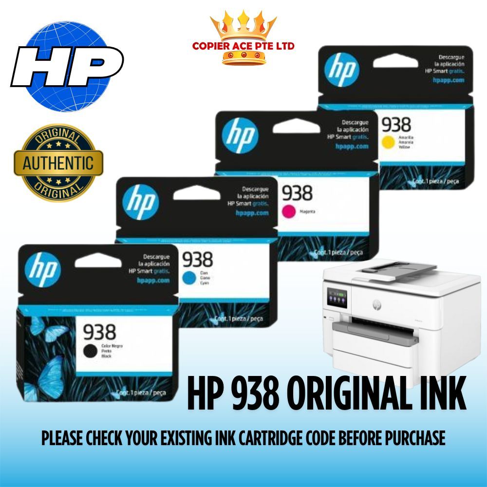 HP Original Ink Cartridge 938, Black and Tri-Color, Compatible with HP ...