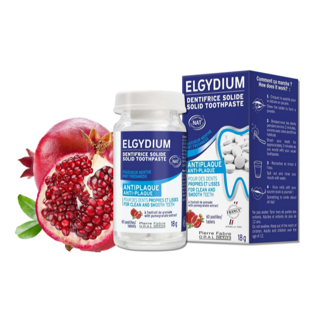 ELGYDIUM SOLID TOOTHPASTE -Expiry Feb. 2027 ( Buy 1 Free 1 Travel size ...