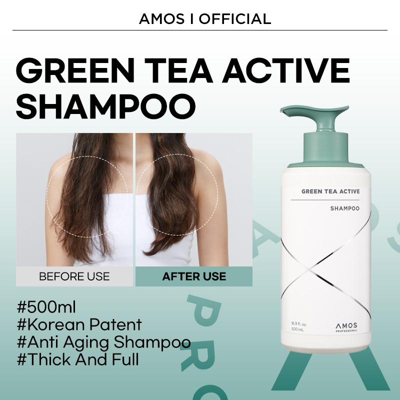 Amos Professional] Green Tea Active Shampoo 500 (New)