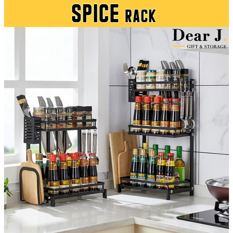 Spice Rack/ Condiment Storage Rack / Saucer rack / Kitchen Rack (Dear J ...
