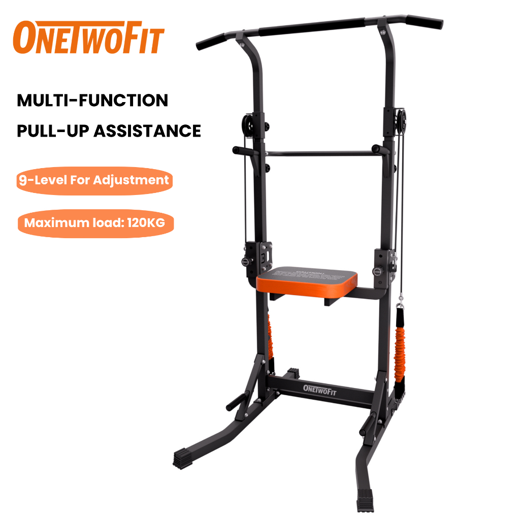 OneTwoFit Multi-Function Pull-up Rack Home Gym Trainer Strength ...