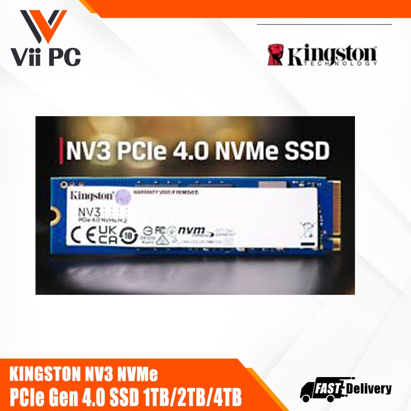 KINGSTON NV3 NVMe PCIe Gen 4.0 SSD 1TB/2TB/4TB | Shopee Singapore
