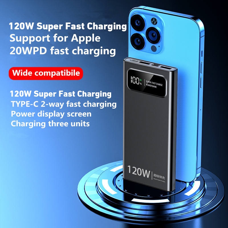 PD 120W ultrathin power bank side view