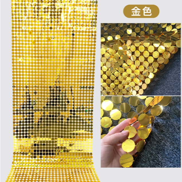 120*90cm Round Shape Sequins Color Flash Wedding Backdrop Wedding Wall ...