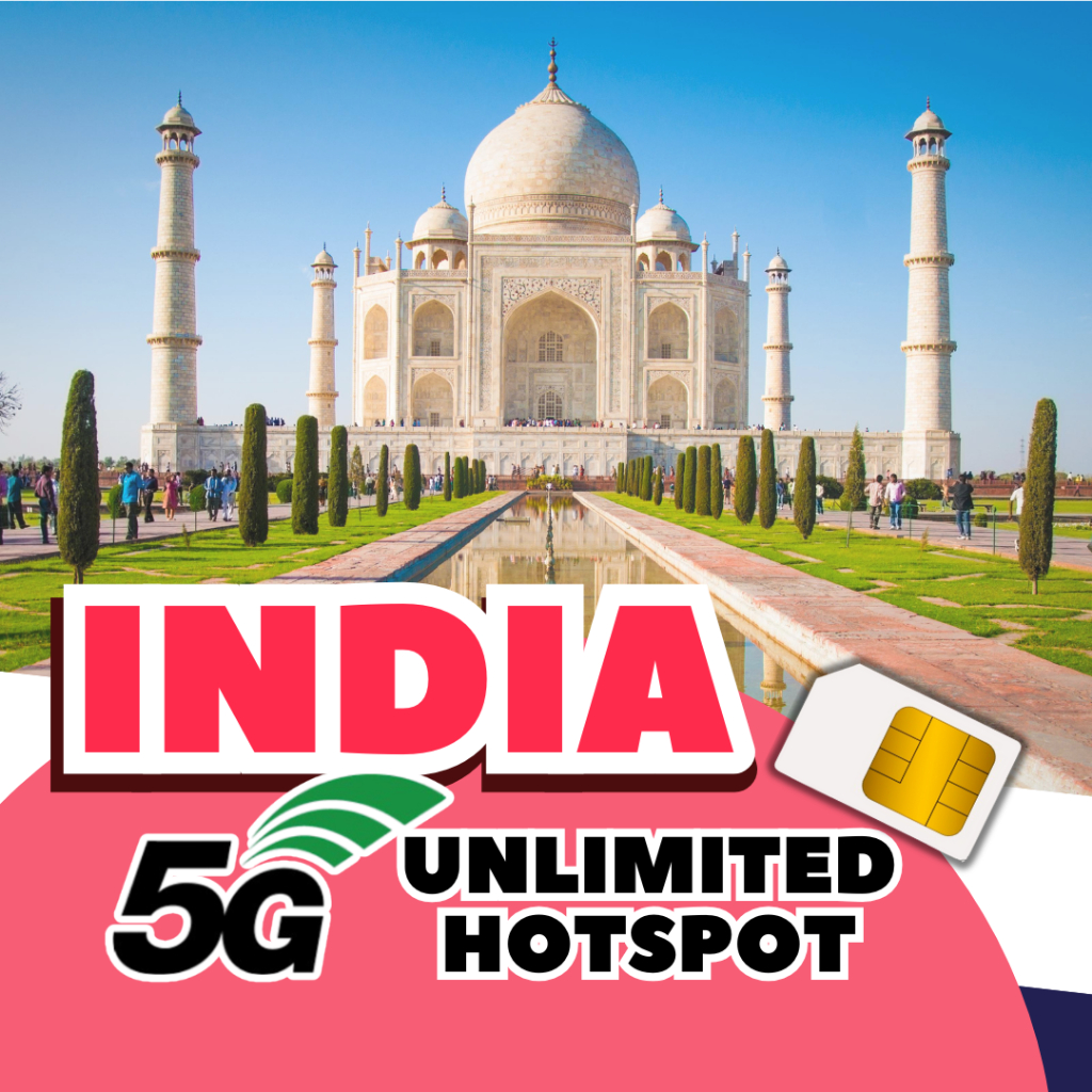 Joytel【 India SIM Card 】Taj Mahal Varanasi Rajasthan Unlimited GB ...