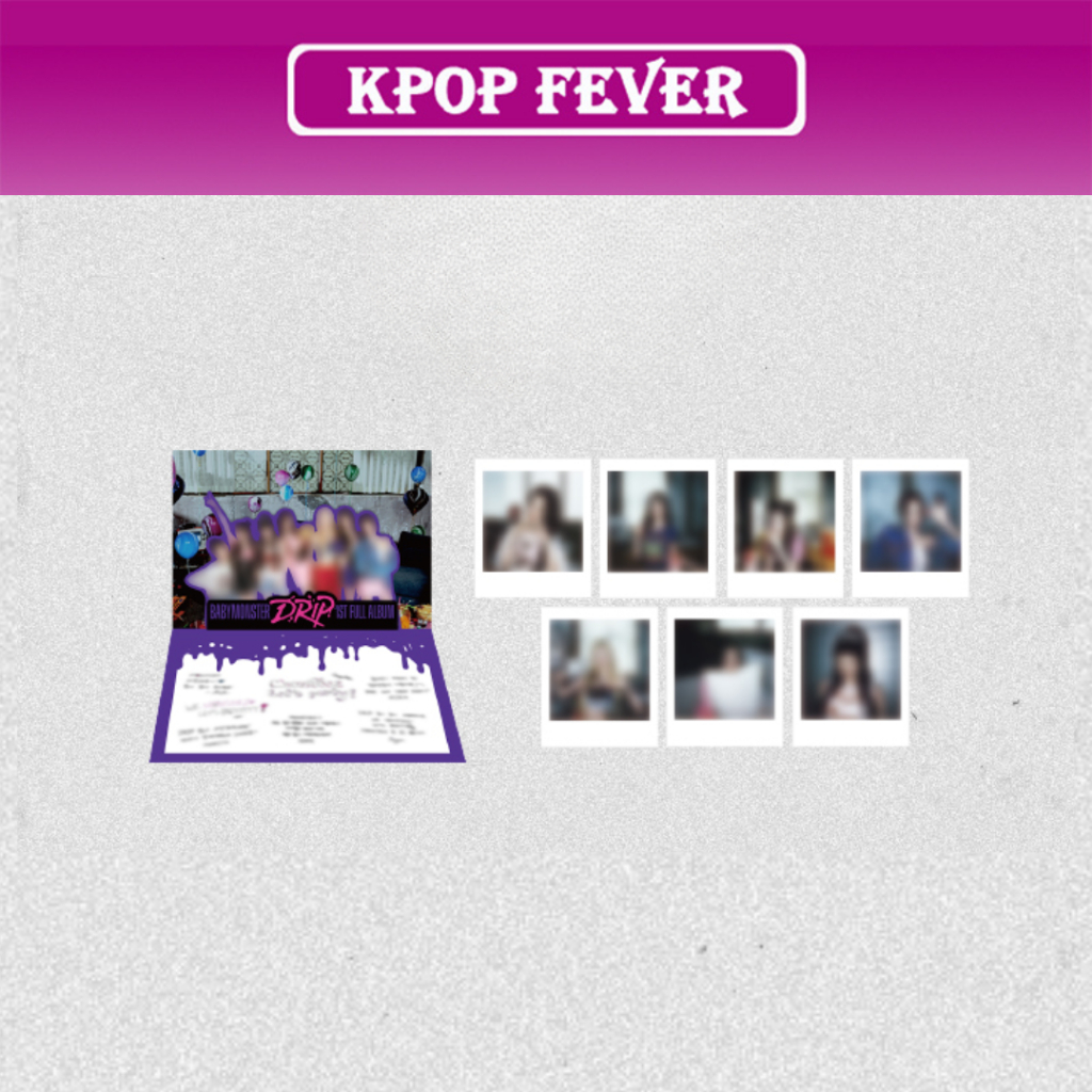 BABYMONSTER - [ DRIP ] POP UP OFFCIAL MD / POP-UP CARD SET | Shopee ...