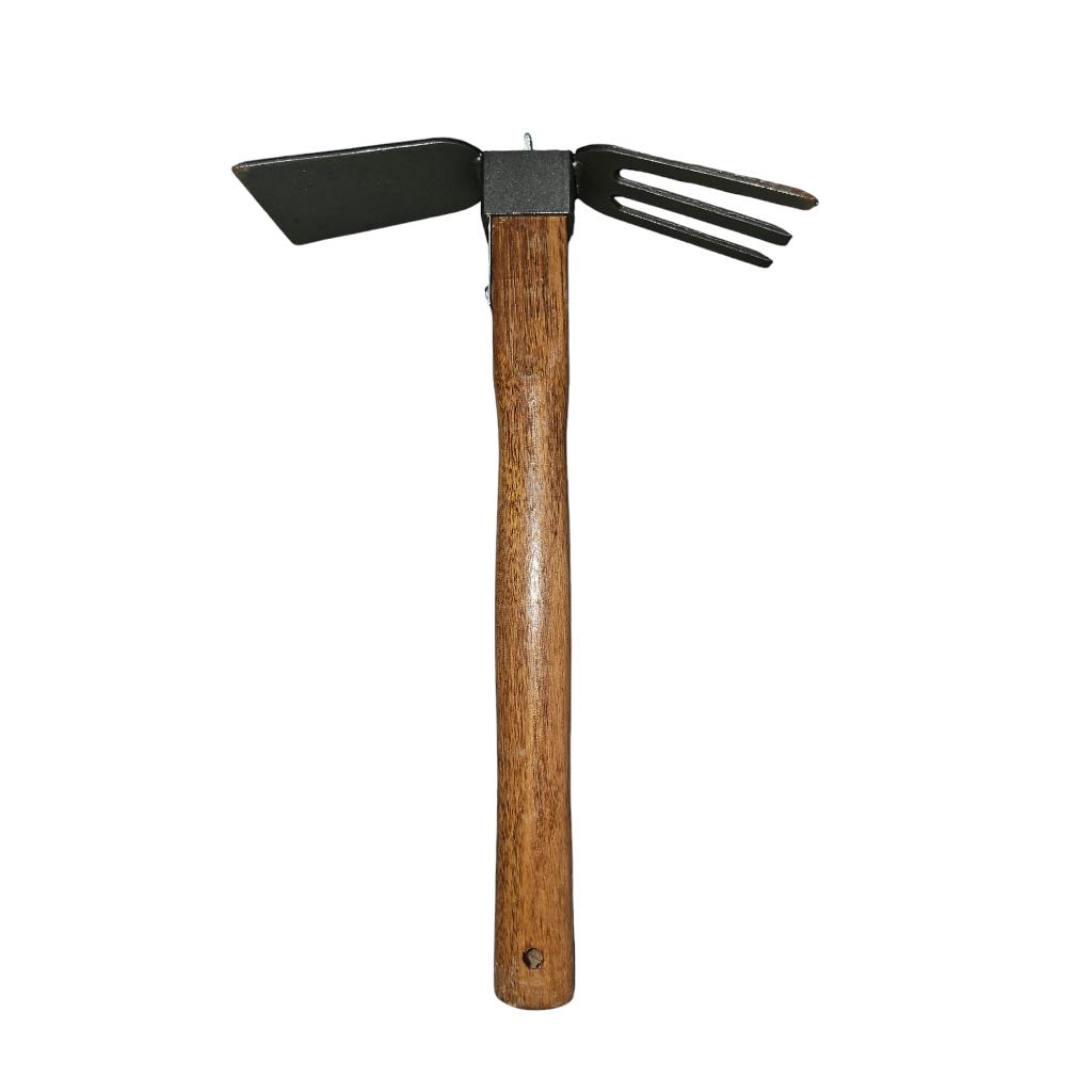 Double Sided Hand Held Heavy Duty Changkol Spade Digger Gardening Tool ...