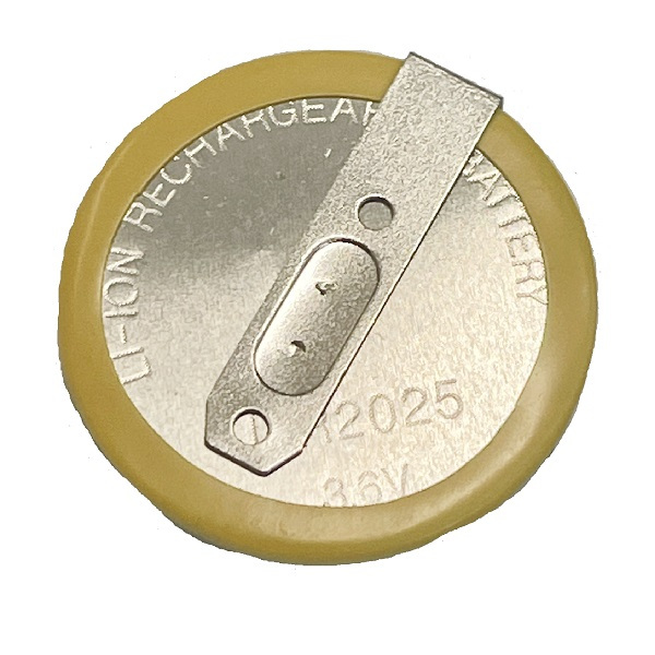 [SG] [1 Piece] LIR2025 90° Lithium Rechargeable Cell Button Battery ...