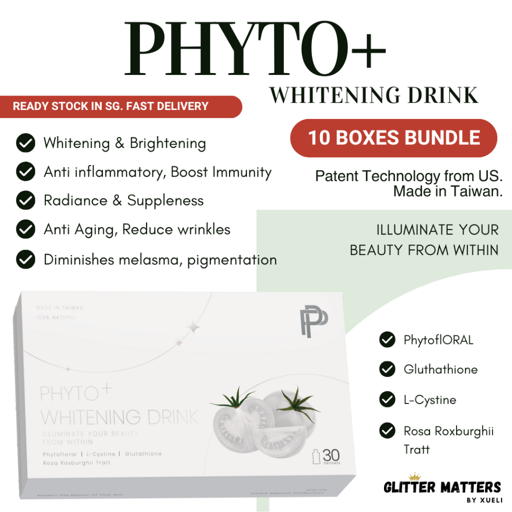 10 BOXES BUNDLE PHYTO+ PHYTOPLUS WHITENING DRINK SKINCARE | Shopee ...