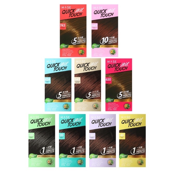 Mase Quick Touch 1/5/10 Minutes Hair Color | Shopee Singapore
