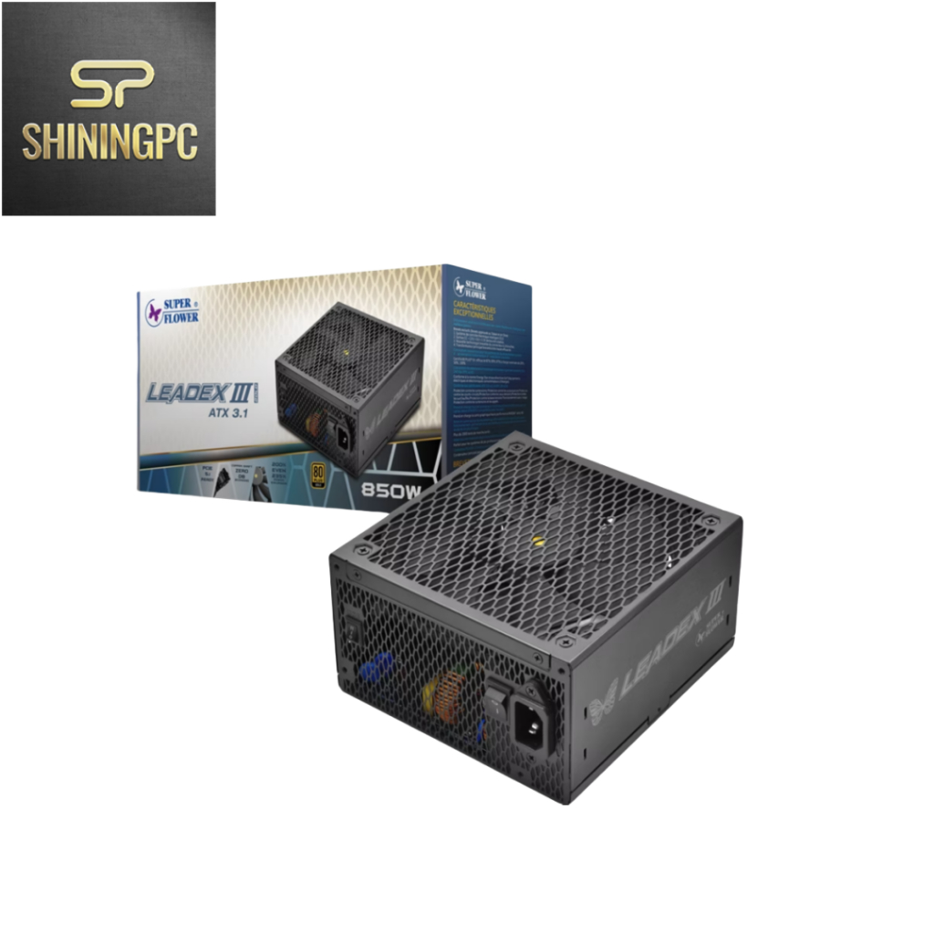 SuperFlower Leadex III Gold 850W 80+ Gold, ATX 3.1 PCIe 5.0, ECO ...