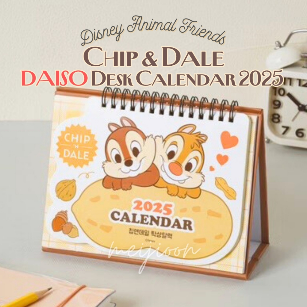 ♥from KOREA♥ Daiso Korea X Disney Animals, Chip'N Dale 2025 Desk