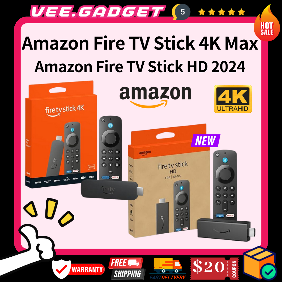 2024 New] Amazon Fire TV HD 2024 /Amazon Fire TV Stick 4K