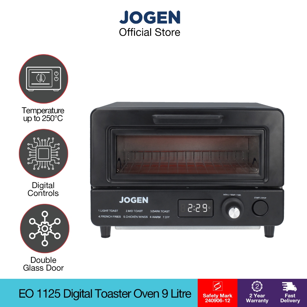 JOGEN EO 2214 Oven Toaster 9 Litre Digital Control for Toast Roast ...