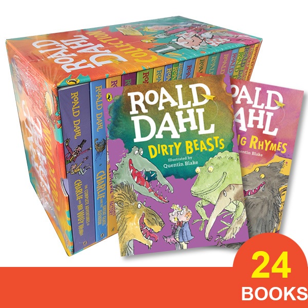 SG Stock] Roald Dahl Collection Boxed Set (24 Books) | Shopee