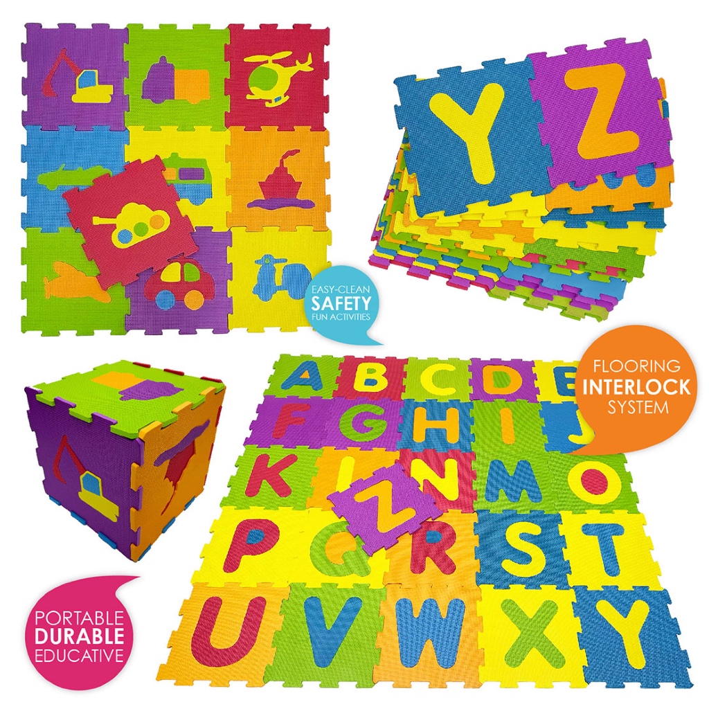 Lucky Baby Smart Learner Educative Mats (3 Design Option) | Shopee ...