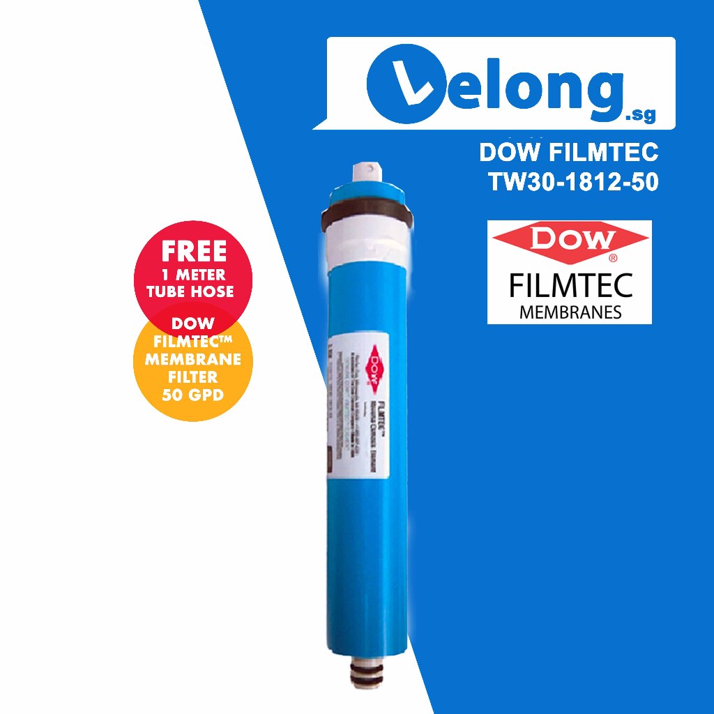 LELONG DOW FILMTEC TW30-1812-50 RO Membrane Filter | Ideal for Elken ...