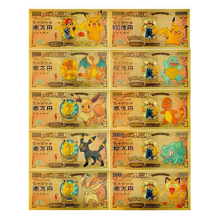 Pokemon Gold Foil Note | Umbreon | Sylveon | Espeon | Jolteon | Flareon ...