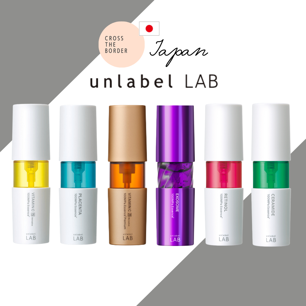 unlabel LAB Facial Essence 6 Series 50ml CERAMIDE / VITAMIN C / RETINOL /  PLACENTA / VITAMIN C Premium / EXOSOMEDirect from Japan | Shopee Singapore