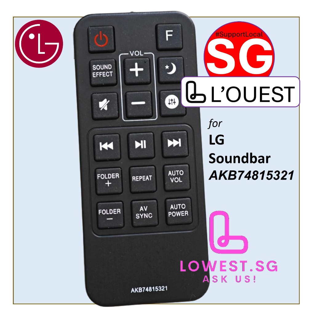 LG New Original For LG Sound Bar Remote Control AKB74815321 AKB74815311 ...