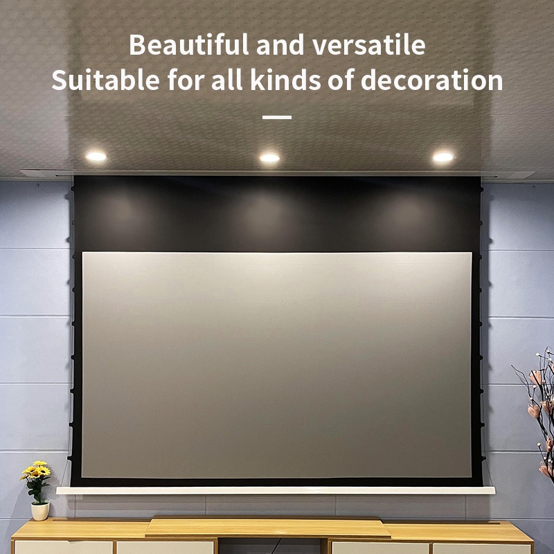Motorized Ceiling Down ALR Projector Screen [Black Crystal WePix Cinema ...
