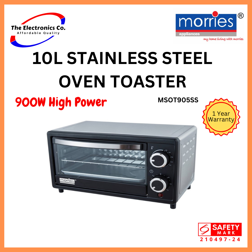 Morries 10L Stainless Steel Oven Toaster Compact Mini Toaster MSOT905SS ...