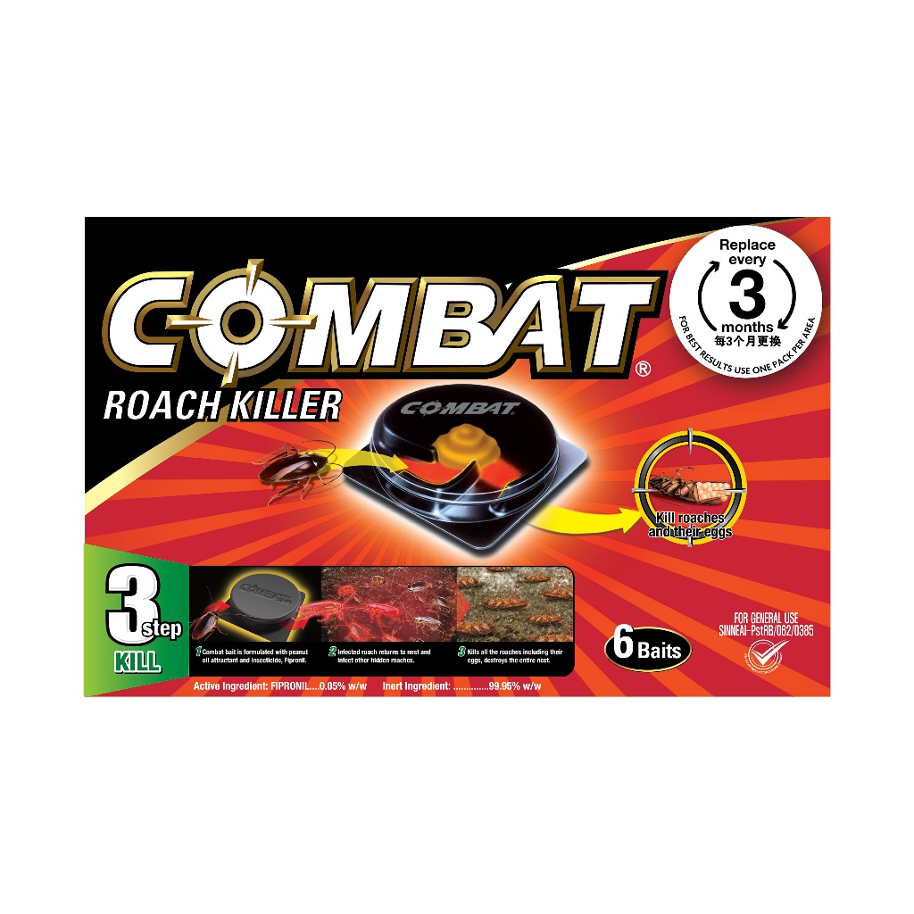 Combat Roach Killer Bait Stations (6s) | Shopee Singapore