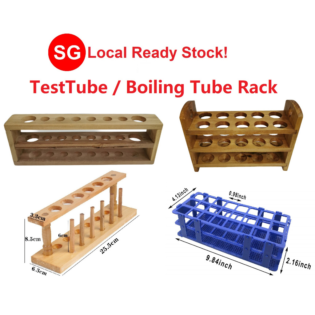 Test Tube Rack Wooden/Plastic | Shopee Singapore