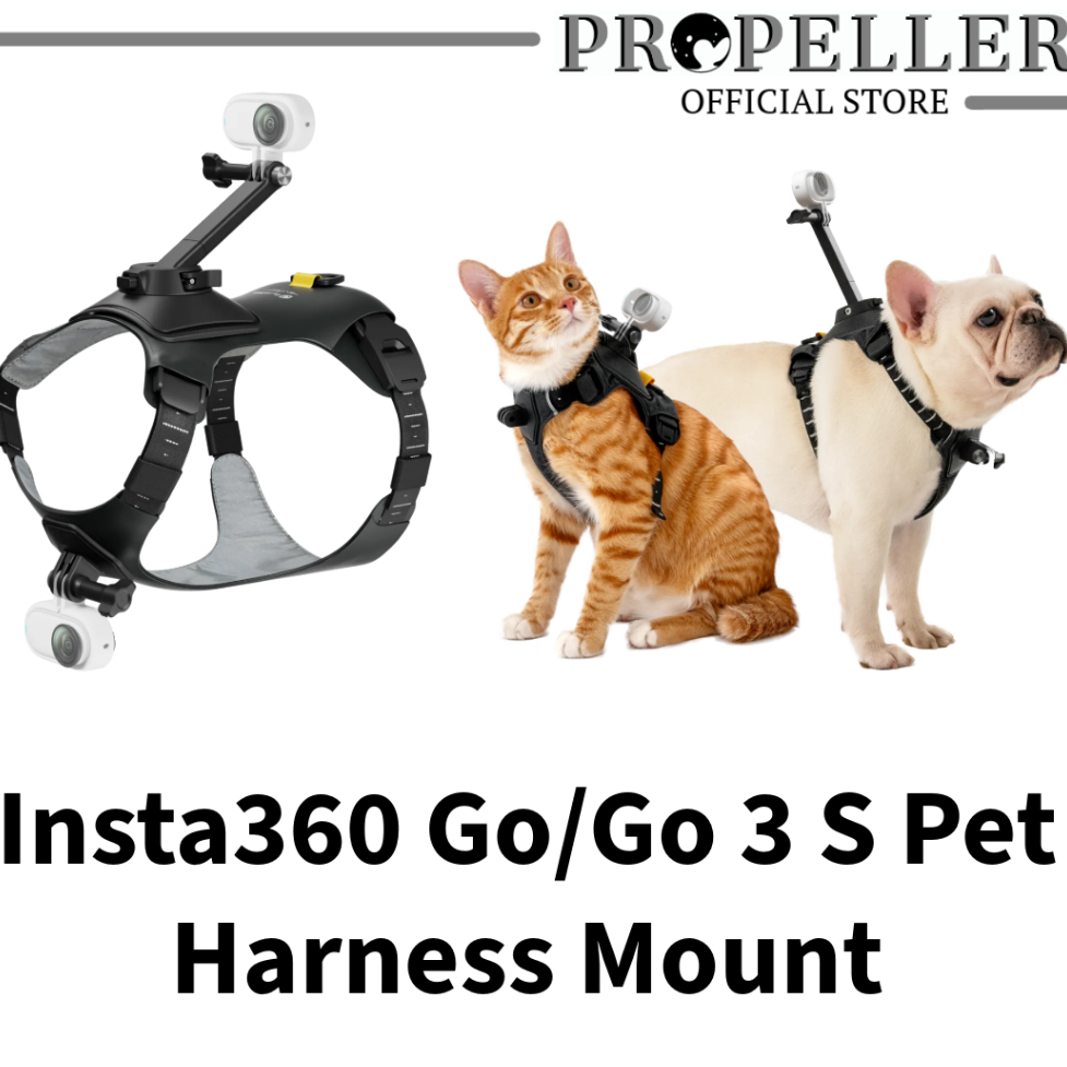 Insta360 Pet Harness Mount for GO 3/ GO S (Size S,M,L) Shopee